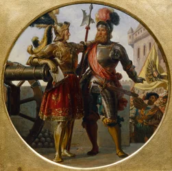 Imperatore Massimiliano I e Giorgio di Frundsberg