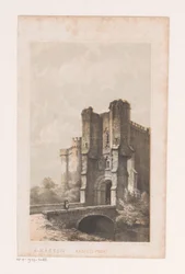 Porta della città nel tredicesimo secolo