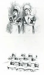 Bambini di carità, c.1880 (incisione)