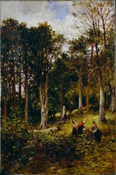 Paesaggio (Quattro figure in un bosco)