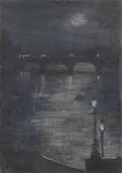 Chiaro di luna sul Tamigi, Londra