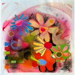 color riot, 2025 (tecnica mista su carta)