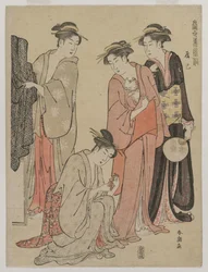 Donne del Distretto di Tatsumi dalla serie Costumi Orientali del Giorno Presente, c. metà 1780