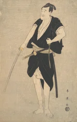 Un attore come Sadakuro nei Quarantasette Ronin, fine XVIII-inizio XIX secolo