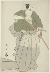 Momonoi Wakasanosuke estrae una spada