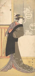 Il terzo Segawa Kikunojo nel ruolo di Maizuru, 2° mese, 1789