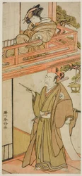 Gli attori Iwai Hanshiro IV nel ruolo di Okaru e Onoe Kikugoro I () nel ruolo di Yuranosuke