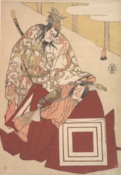 Ichikawa Danjuro V in una performance di Shibaraku, ca. 1786