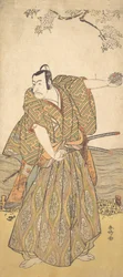 Il quinto Ichikawa Danjuro come samurai