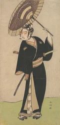 Il Terzo Ichikawa Yaozo nel ruolo di Otokodate Sukeroku