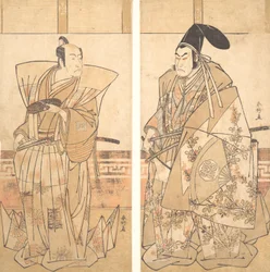 Due attori vestiti in costumi cerimoniali, ca. 1787
