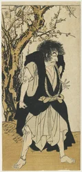 Ichikawa Danjūrō V come il monaco Wantetsu