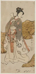 Ichikawa Monnosuke II come paggio del tempio, primi anni 1770