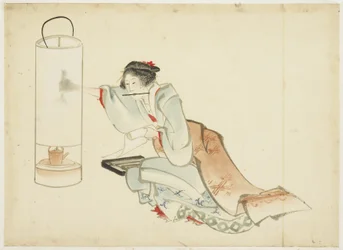 Signora che aggiusta una lampada, c.1815-1849