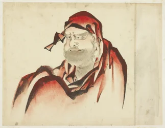 Daruma in veste rossa, c.1815-1849
