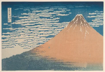 Una brezza leggera in una bella giornata, dalla serie "Trentasei vedute del Monte Fuji"