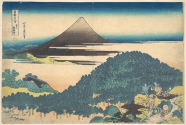 Il pino di Aoyama (Aoyama enza no matsu), dalla serie “Le trentasei vedute del Monte Fuji” (Fugaku sanjūrokkei)