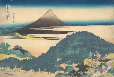 Pino a Cuscino ad Aoyama, dalla serie Trentasei Vedute di
