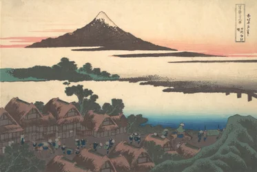 Alba a Isawa nella provincia di Kai, dalla serie Trentasei..., ca. 1830-32