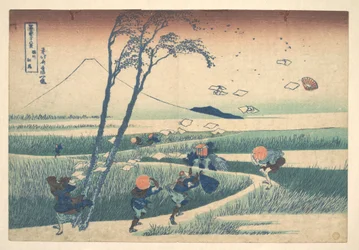 Ejiri nella provincia di Suruga (Sunshū Ejiri), dalla serie “Le trentasei vedute del Monte Fuji” (Fugaku sanjūrokkei)