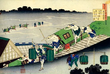 Dalla serie Cento poesie di cento poeti: Fujiwara no Michinobu Ason
