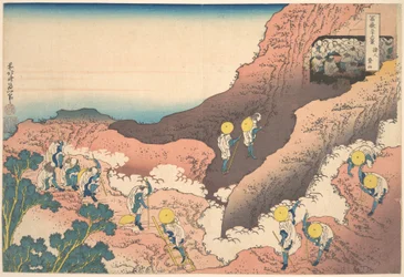 Gruppi di alpinisti (Shojin tozan), dalla serie “Le trentasei vedute del Monte Fuji” (Fugaku sanjūrokkei)