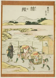 Hakone, dalla serie "Le cinquantatré stazioni del Tokaido (Tokaido gojusan tsugi)"