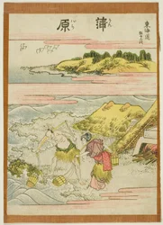 Kambara, dalla serie "Le cinquantatré stazioni del Tokaido (Tokaido gojusan tsugi)"