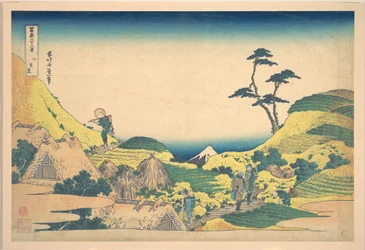 Meguro Inferiore (Shimo Meguro), dalla serie “Trentasei vedute del Monte Fuji” (Fugaku sanjūrokkei)