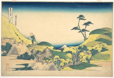 Meguro Inferiore (Shimo Meguro), dalla serie “Le trentasei vedute del Monte Fuji” (Fugaku sanjūrokkei)