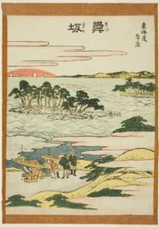 Maisaka, dalla serie "Le cinquantatré stazioni del Tokaido (Tokaido gojusan tsugi)"