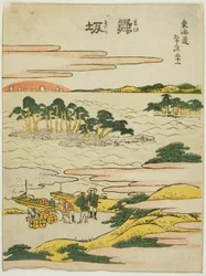 Maisaka, dalla serie "Le cinquantatré stazioni del Tokaido (Tokaido gojusan tsugi)"
