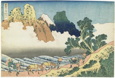Fiume Minobu e Monte Fuji visti da dietro, 1831-1834
