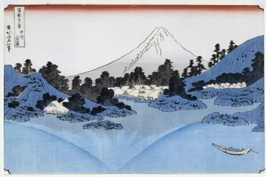 Monte Fuji riflesso nel lago Misaica, dalla serie 
