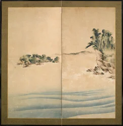 Monte Fuji ed Enoshima, periodo Edo, c.1825