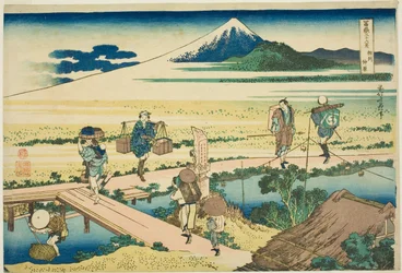 Nakahara nella provincia di Sagami, dalla serie "Trentasei vedute del Monte Fuji"