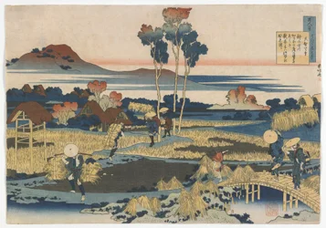 Cento poeti, una poesia ciascuno, spiegata dalla balia: Imperatore Tenji (Tenchi) periodo Edo, 1835