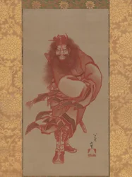 Shoki rosso, il vincitore dei demoni, datato 1847
