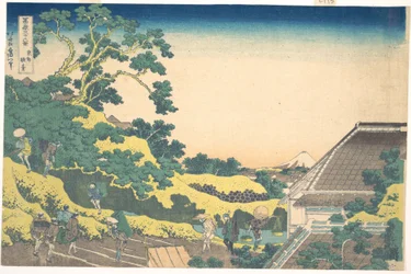 Surugadai a Edo (Tōto Sundai), dalla serie “Le trentasei vedute del Monte Fuji” (Fugaku sanjūrokkei)
