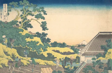 Surugadai a Edo, dalla serie Trentasei vedute del Monte Fuji, ca. 1830-32