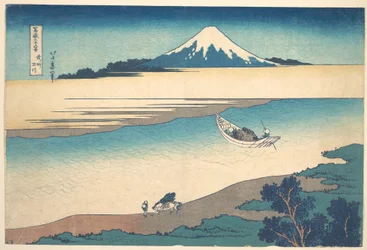 Il fiume Tama nella provincia di Musashi (Bushū Tamagawa), dalla serie “Le trentasei vedute del Monte Fuji” (Fugaku sanjūrokkei)
