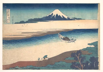Il fiume Tama nella provincia di Musashi (Bushū Tamagawa), dalla serie “Le trentasei vedute del Monte Fuji” (Fugaku sanjūrokkei)
