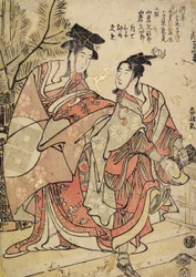 Il primo mese, danzatori Manzai, c. 1793