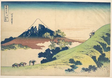 Il Passo di Inume nella provincia di Kai (Kōshū Inume tōge), dalla serie “Le trentasei vedute del Monte Fuji” (Fugaku sanjūrokkei)