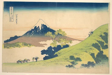 Il Passo di Inume nella provincia di Kai (Kōshū Inume tōge), dalla serie “Le trentasei vedute del Monte Fuji” (Fugaku sanjūrokkei)