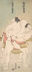 I Lottatori di Sumo Wadagahara Jinshiro e Kachozan Gorokichi