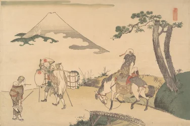 La cima del Monte Fuji, ca. 1800