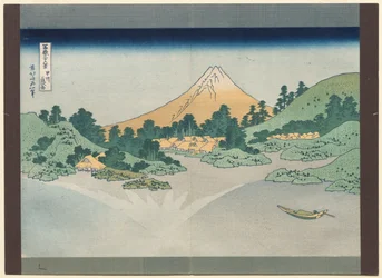 Trentasei Vedute del Monte Fuji: La Superficie del Lago Misaka nella Provincia di Kai