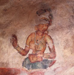 Apsaras, ninfa celeste che fa un