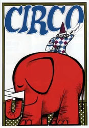 Poster pubblicitario di un circo, c.1920